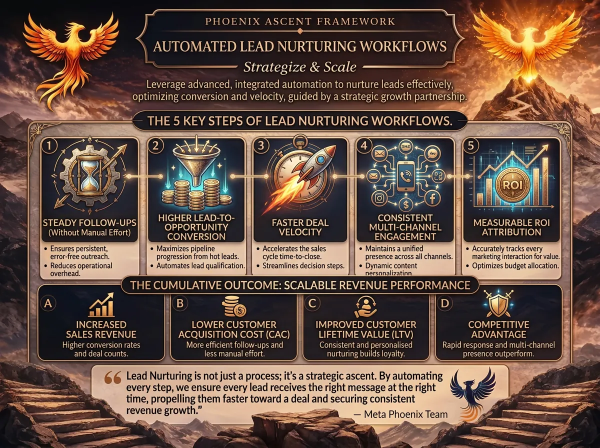 Infographic: Maximize Your ROI with Automated Lead Nurturing Workflows - 5 key benefits