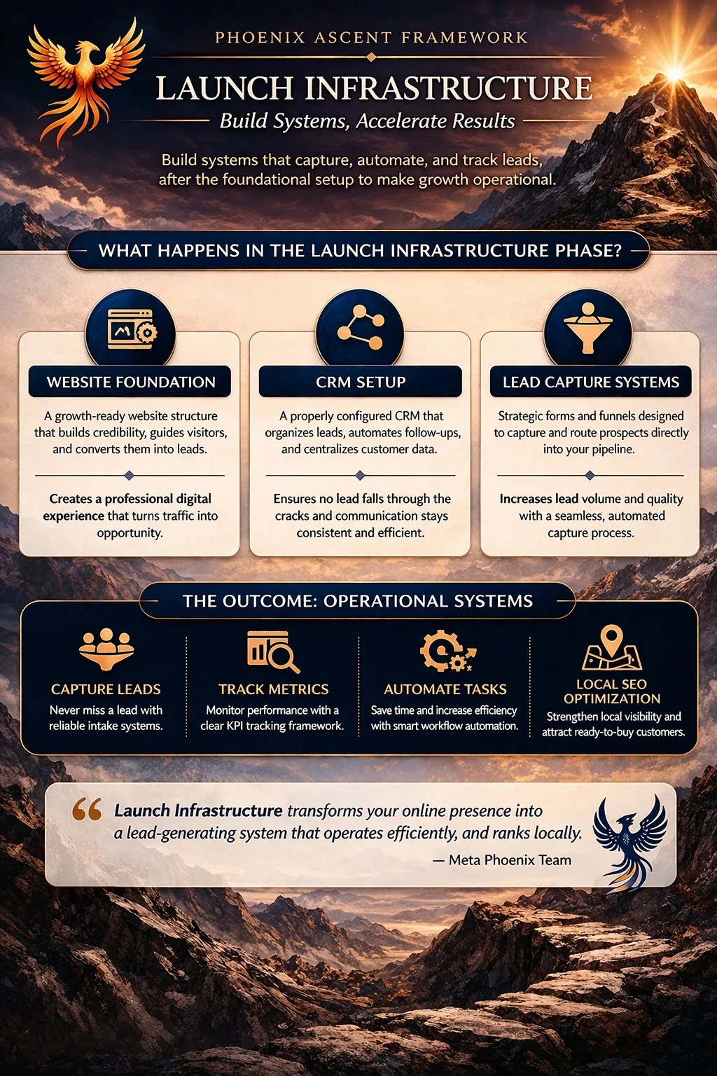 Launch Infrastructure Phase Breakdown